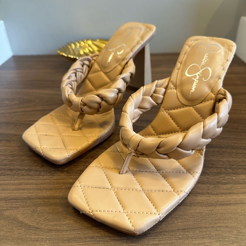 Jessica Simpson size 7.5 open toed high heels